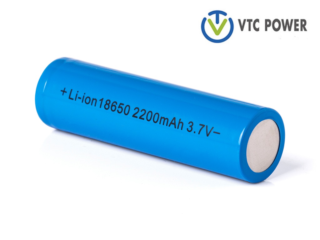 Li-ion 18650 2200mAh 3,7V oplaadbare lithiumbatterij