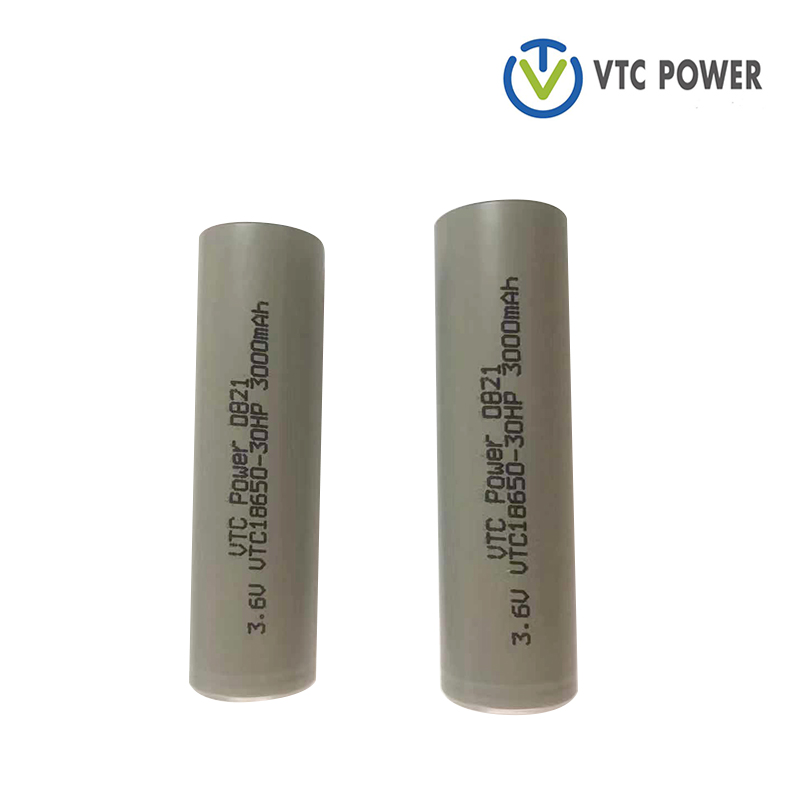 Li-ion 18650-30HP 3000mAh 3,6V oplaadbare batterij voor e-bike